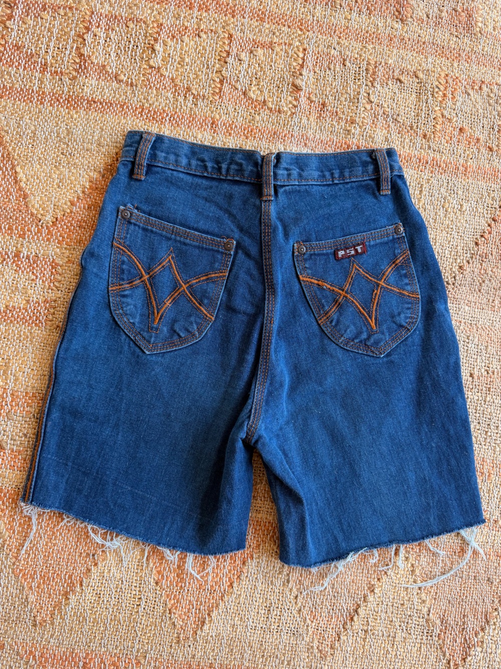 Vintage 70s PST Brand Cut Off Denim Shorts